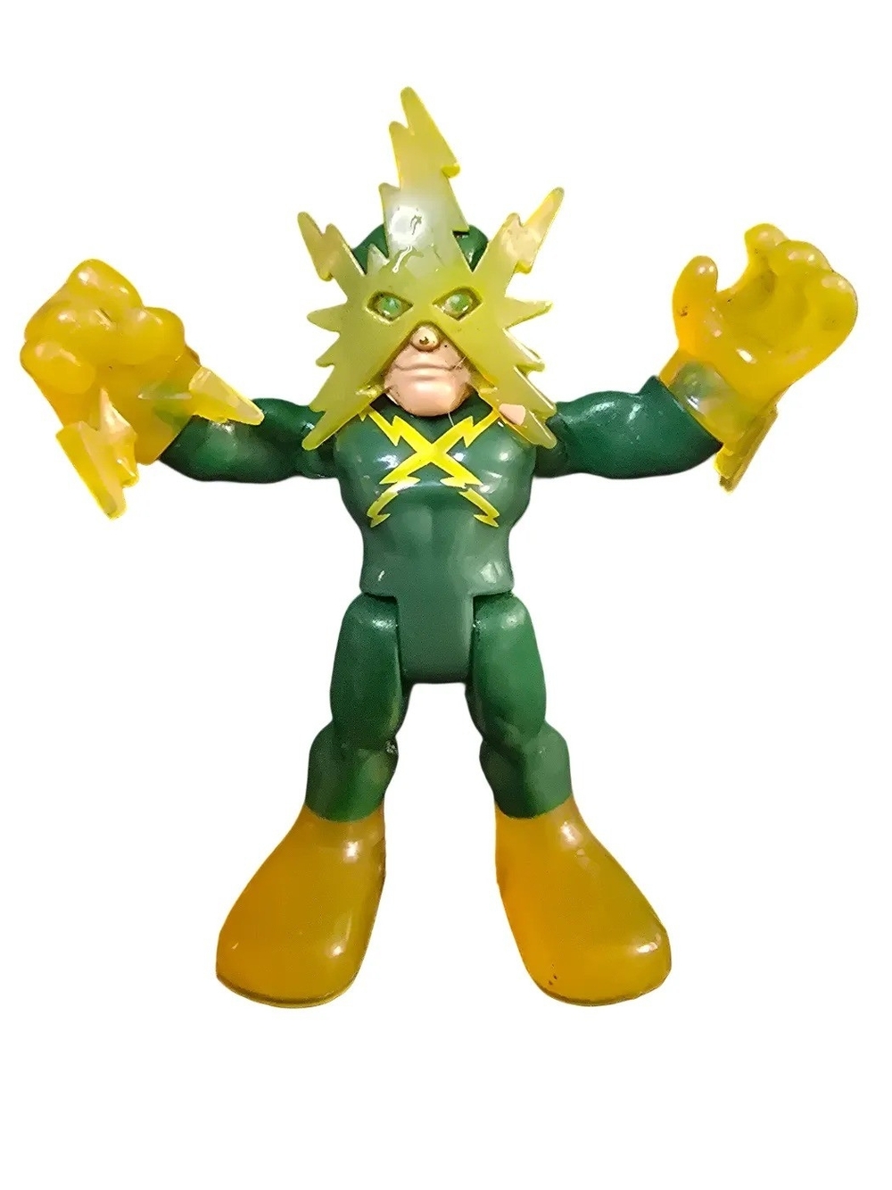 Playskool Marvel Super Hero Adventures Electro Figure Clear Lightning Power-Up